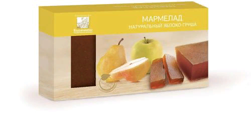 №2 Мармелад пластовый 210г ЯБЛОКО-ГРУША в Шебекине